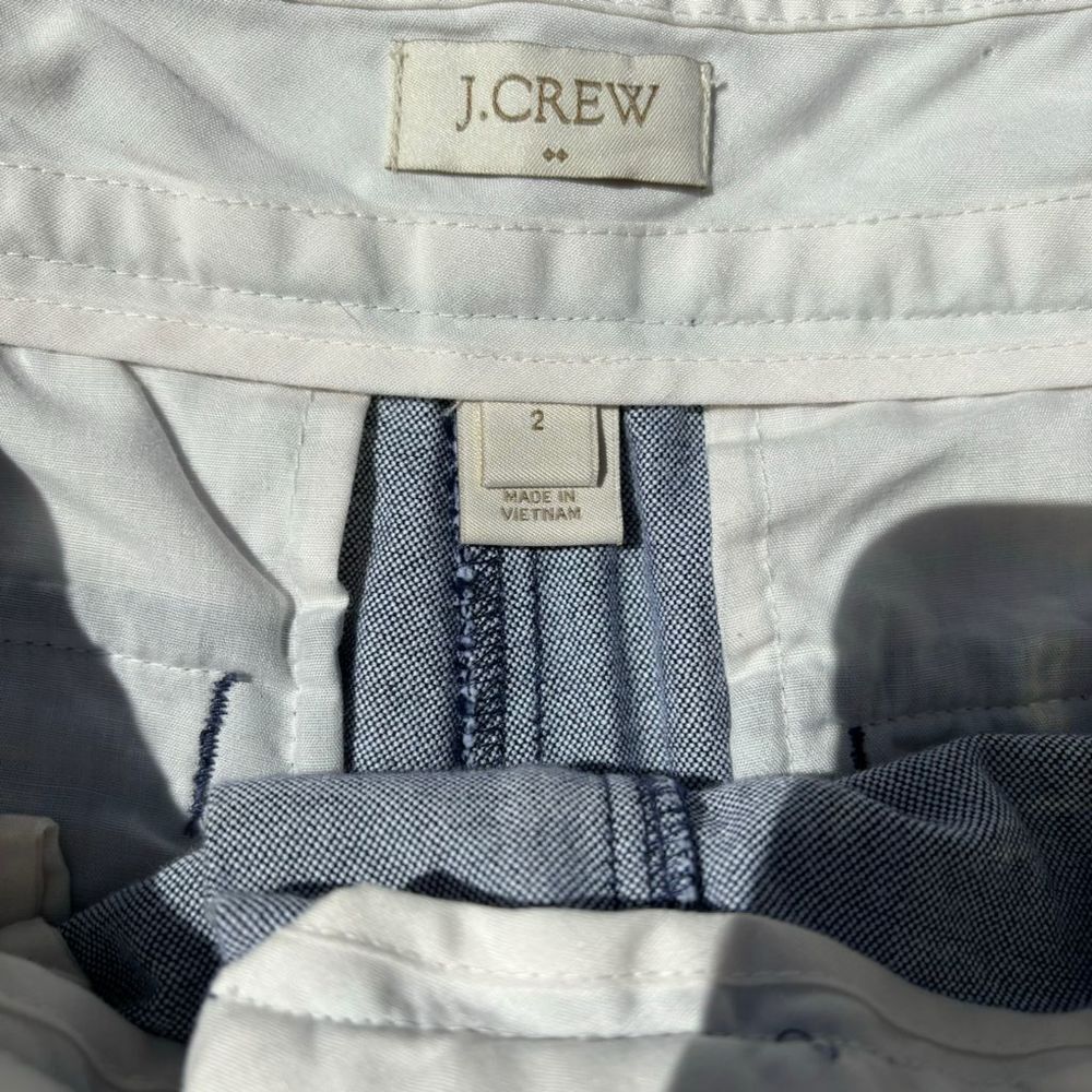 J.Crew Chino Shorts Blue Size 2 Casual Summer Wear - Picture 3 of 5